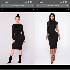 BUNDLE - fashion nova midi dresses